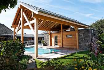 Farm holiday in cottage with pool and wellness area in Lierneux