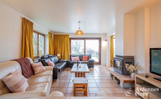 Family-friendly holiday home in Malmedy for 14 people with stove, billiards and large private garden