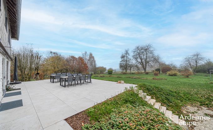 Family-friendly holiday home in Malmedy for 14 people with stove, billiards and large private garden