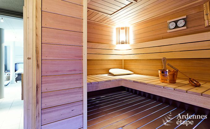 Spacious holiday home for 8 people in Malmedy with 4 bedrooms, sauna, fireplace and private garden