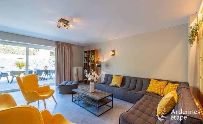 Wheelchair-accessible holiday home in Martelange for 9 people with private garden