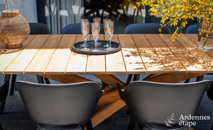 Wheelchair-accessible holiday home in Martelange for 9 people with private garden