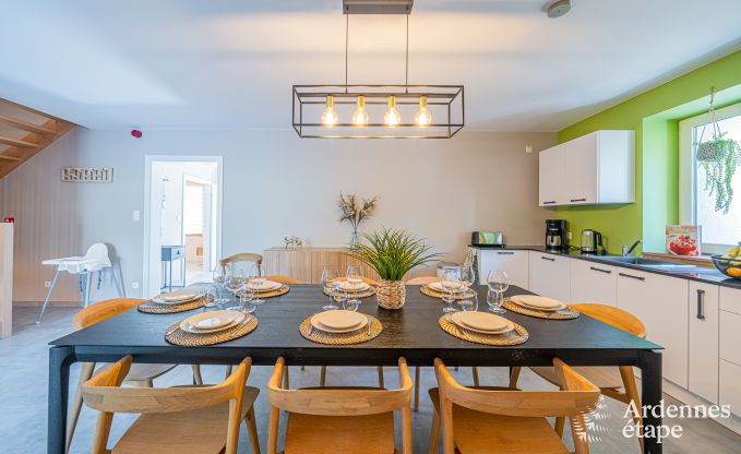 Wheelchair-accessible holiday home in Martelange for 9 people with private garden