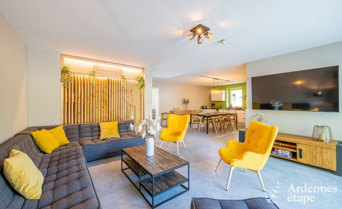 Wheelchair-accessible holiday home in Martelange for 9 people with private garden