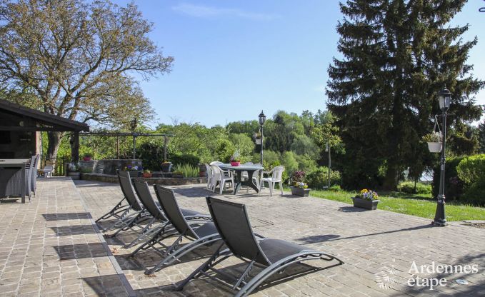 Charming and authentic Ardennes holiday cottage for 9p to rent in Modave
