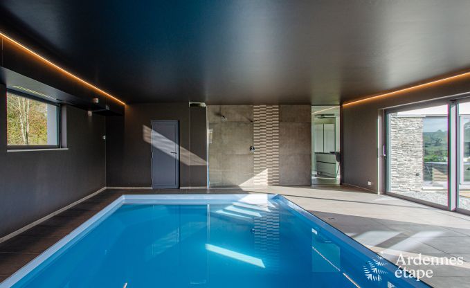 Luxury villa with indoor pool in Neufchteau for 8 people, perfect for families and couples