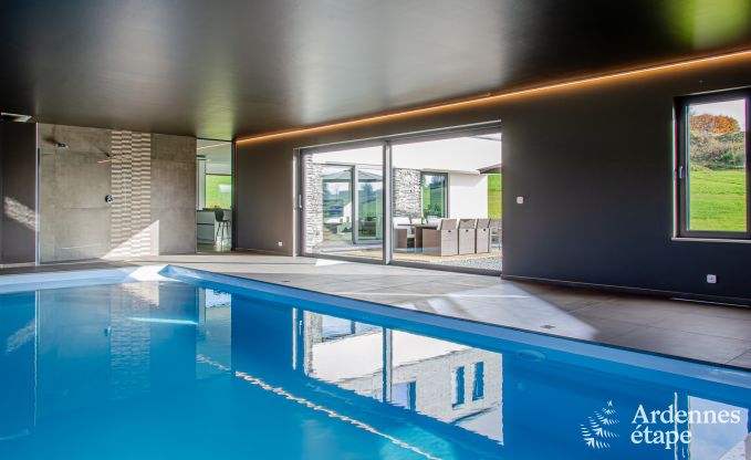 Luxury villa with indoor pool in Neufchteau for 8 people, perfect for families and couples