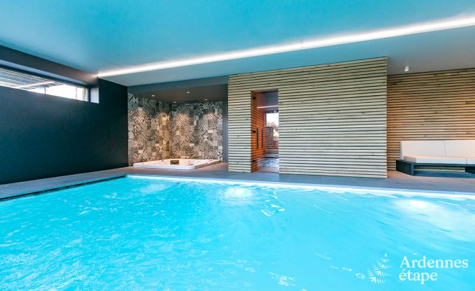 High-class rental holiday home with swimming pool to rent in Ohey