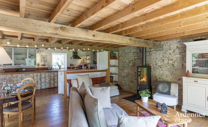 Holiday cottage with tennis court in Onhaye for 2/3 persons in the Ardennes