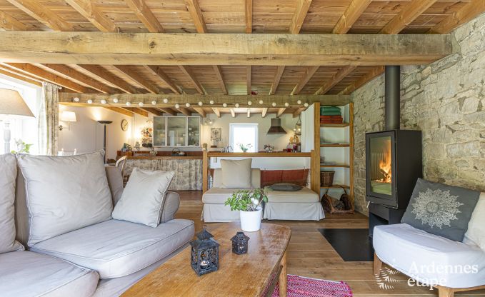 Holiday cottage with tennis court in Onhaye for 2/3 persons in the Ardennes