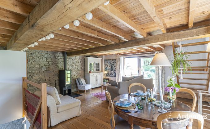 Holiday cottage with tennis court in Onhaye for 2/3 persons in the Ardennes