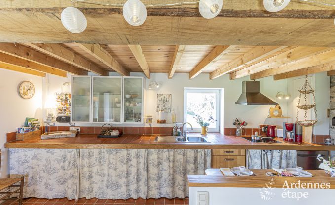 Holiday cottage with tennis court in Onhaye for 2/3 persons in the Ardennes