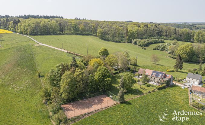 Holiday cottage with tennis court in Onhaye for 2/3 persons in the Ardennes