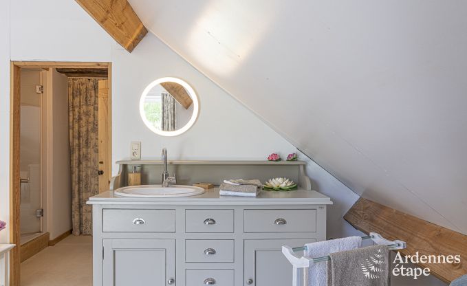 Holiday cottage with tennis court in Onhaye for 2/3 persons in the Ardennes