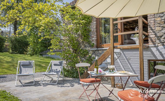 Holiday cottage with tennis court in Onhaye for 2/3 persons in the Ardennes