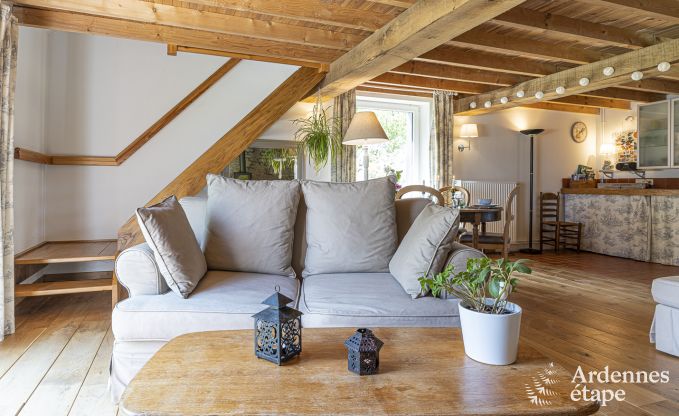 Holiday cottage with tennis court in Onhaye for 2/3 persons in the Ardennes