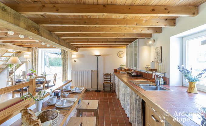 Holiday cottage with tennis court in Onhaye for 2/3 persons in the Ardennes