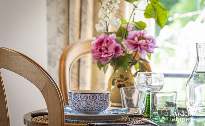 Holiday cottage with tennis court in Onhaye for 2/3 persons in the Ardennes