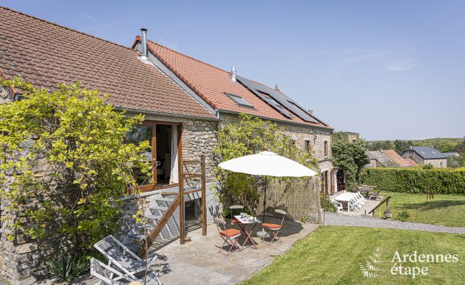 Holiday cottage with tennis court in Onhaye for 2/3 persons in the Ardennes