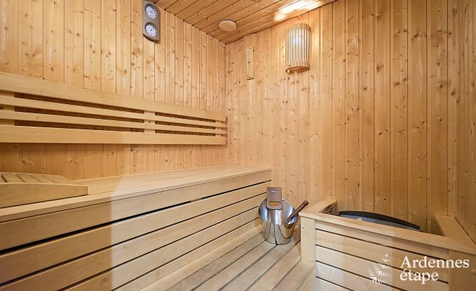 Wonderful holiday home in Onhaye with swimming pool, jacuzzi, sauna and games rooms for 14 people near Dinant