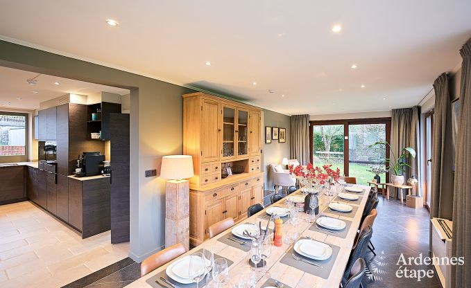 Wonderful holiday home in Onhaye with swimming pool, jacuzzi, sauna and games rooms for 14 people near Dinant
