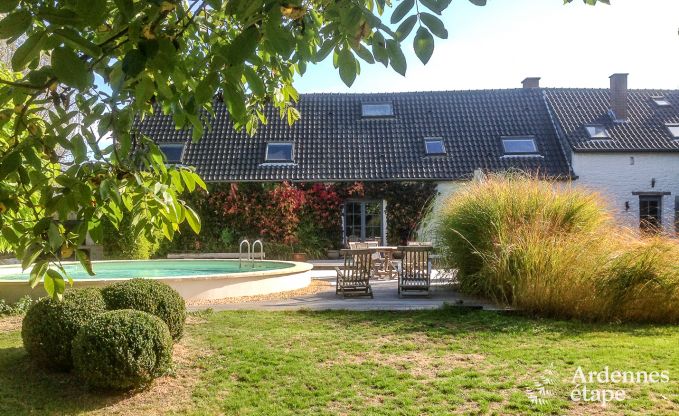 Charming holiday home with an indoor swimming pool for 4 adults only in Oteppe.