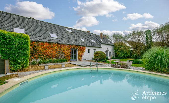 Charming holiday home with an indoor swimming pool for 4 adults only in Oteppe.