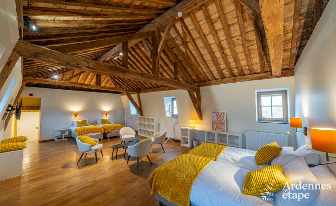 Luxury castle for 30 people in Ouffet with 14 bedrooms, 12 bathrooms, indoor pool, sauna and private garden