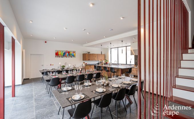 Luxury castle for 30 people in Ouffet with 14 bedrooms, 12 bathrooms, indoor pool, sauna and private garden