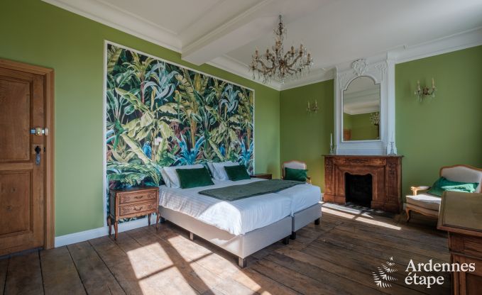 Luxury castle for 30 people in Ouffet with 14 bedrooms, 12 bathrooms, indoor pool, sauna and private garden