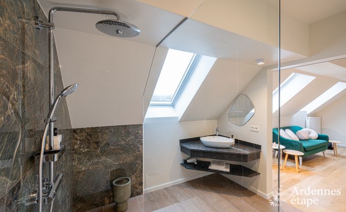 Luxury castle for 30 people in Ouffet with 14 bedrooms, 12 bathrooms, indoor pool, sauna and private garden