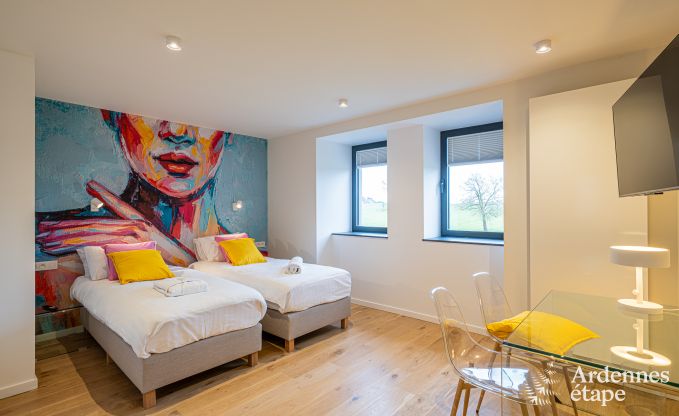 Luxury castle for 30 people in Ouffet with 14 bedrooms, 12 bathrooms, indoor pool, sauna and private garden