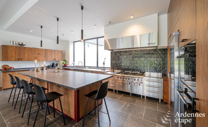 Luxury castle for 30 people in Ouffet with 14 bedrooms, 12 bathrooms, indoor pool, sauna and private garden