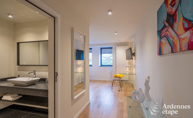 Luxury castle for 30 people in Ouffet with 14 bedrooms, 12 bathrooms, indoor pool, sauna and private garden