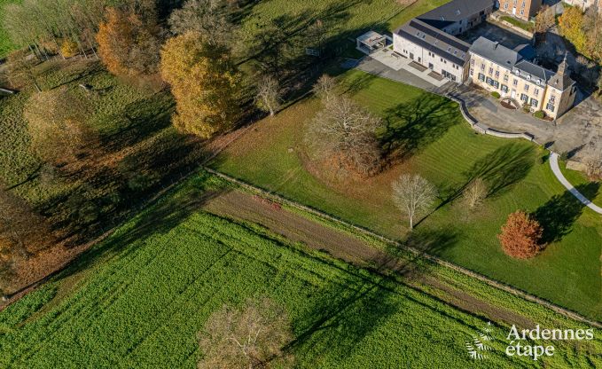 Luxury castle for 30 people in Ouffet with 14 bedrooms, 12 bathrooms, indoor pool, sauna and private garden