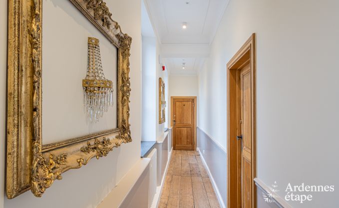 Luxury castle for 30 people in Ouffet with 14 bedrooms, 12 bathrooms, indoor pool, sauna and private garden