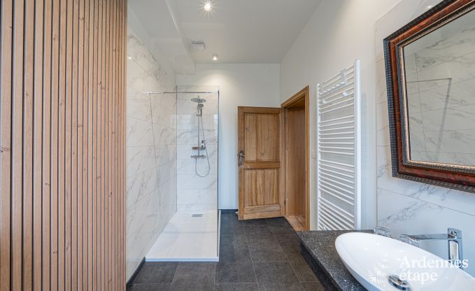 Luxury castle for 30 people in Ouffet with 14 bedrooms, 12 bathrooms, indoor pool, sauna and private garden