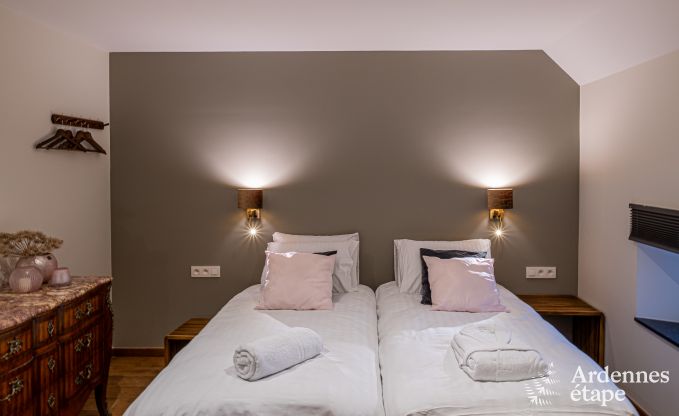 Luxury castle for 30 people in Ouffet with 14 bedrooms, 12 bathrooms, indoor pool, sauna and private garden