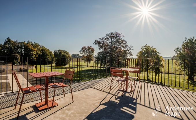 Luxury castle for 30 people in Ouffet with 14 bedrooms, 12 bathrooms, indoor pool, sauna and private garden