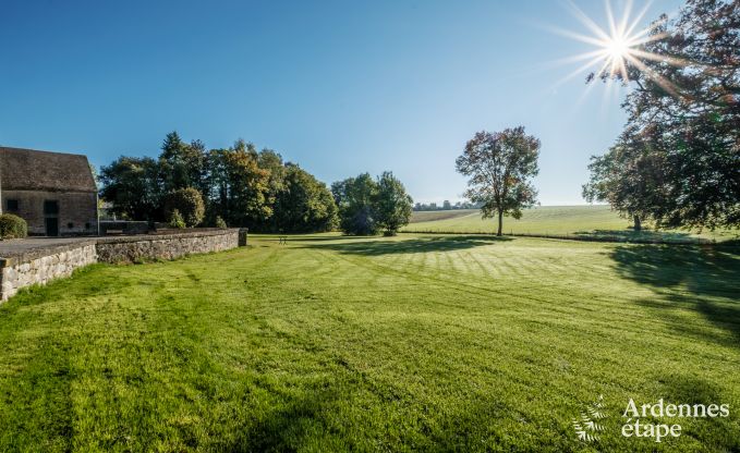 Luxury castle for 30 people in Ouffet with 14 bedrooms, 12 bathrooms, indoor pool, sauna and private garden