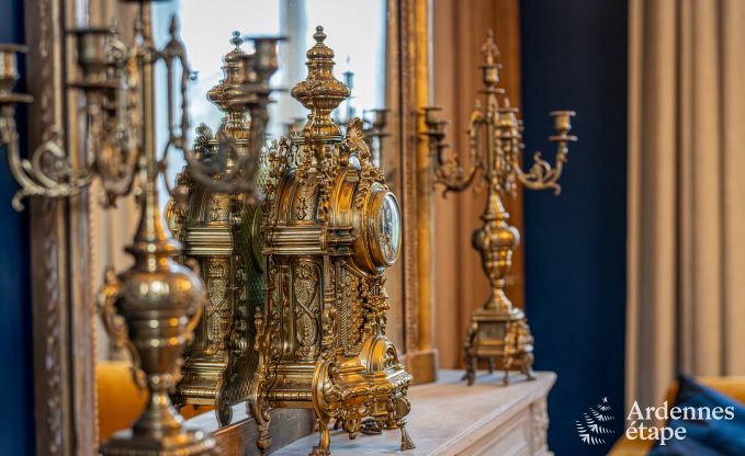 Luxury castle for 30 people in Ouffet with 14 bedrooms, 12 bathrooms, indoor pool, sauna and private garden