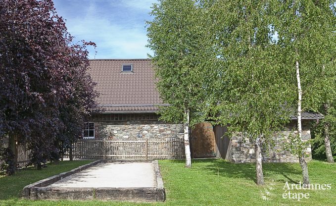 Spacious chalet in Ovifat, Ardennes, 16 people, 8 bedrooms, 3 bathrooms, sauna, billiards, garden with private terrace