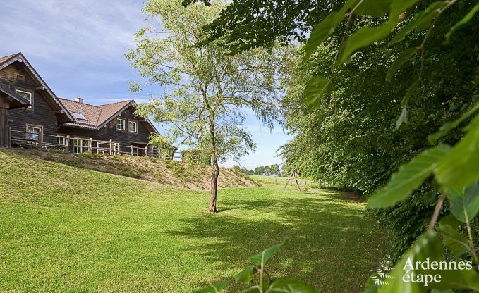 Spacious chalet in Ovifat, Ardennes, 16 people, 8 bedrooms, 3 bathrooms, sauna, billiards, garden with private terrace