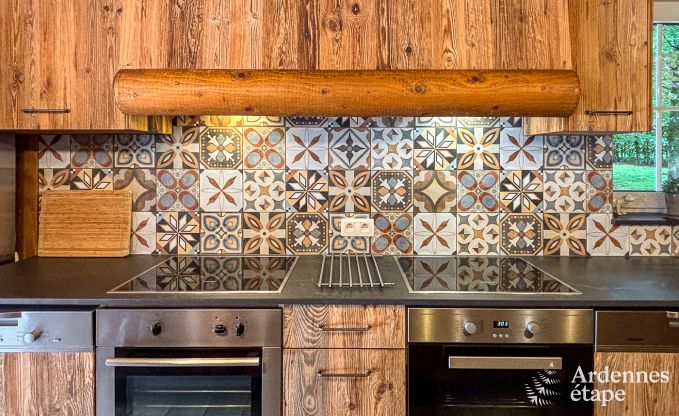 Spacious chalet in Ovifat, Ardennes, 16 people, 8 bedrooms, 3 bathrooms, sauna, billiards, garden with private terrace