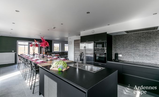 Luxurious holiday cottage in Paliseul with indoor pool, wellness and games for 28 persons in the Ardennes