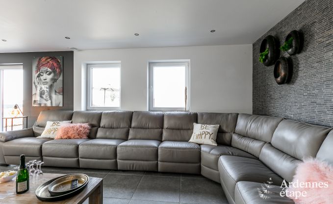 Luxurious holiday cottage in Paliseul with indoor pool, wellness and games for 28 persons in the Ardennes