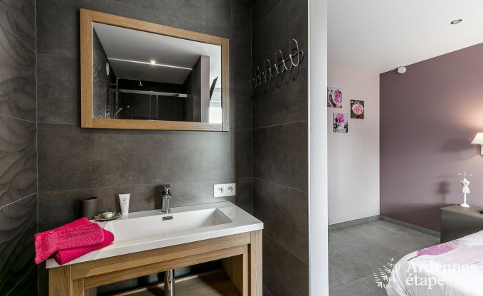 Luxurious holiday cottage in Paliseul with indoor pool, wellness and games for 28 persons in the Ardennes