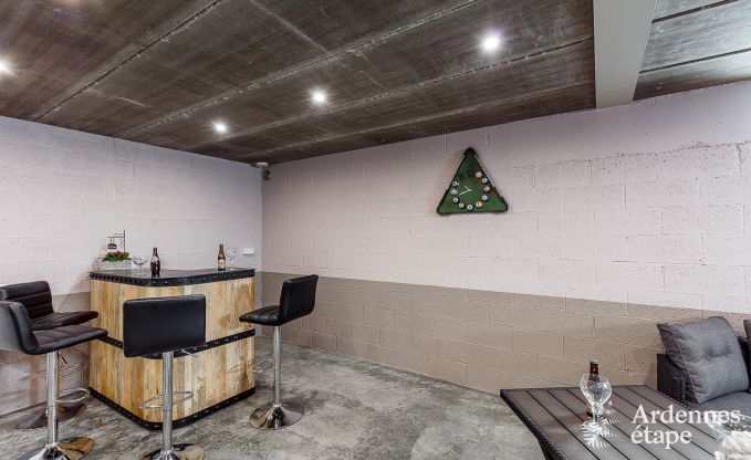 Luxurious holiday cottage in Paliseul with indoor pool, wellness and games for 28 persons in the Ardennes