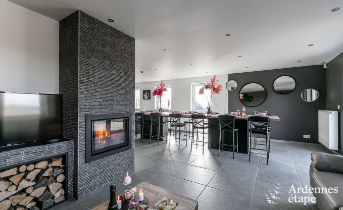 Luxurious holiday cottage in Paliseul with indoor pool, wellness and games for 28 persons in the Ardennes