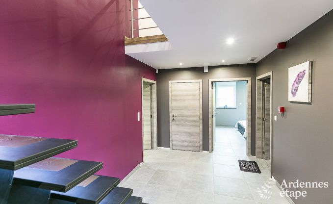 Luxurious holiday cottage in Paliseul with indoor pool, wellness and games for 28 persons in the Ardennes